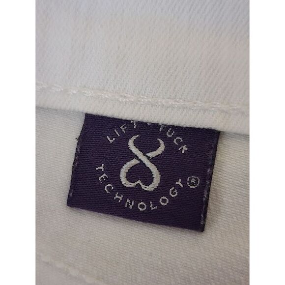 NYDJ White Stretch Denim Not Your Daughter's Crop Jeans Size 8 NICE - Picture 5 of 10